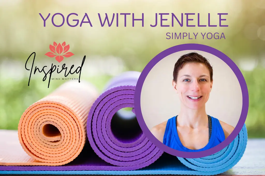 Yoga With Jenelle Poster for a Website with her photo on it