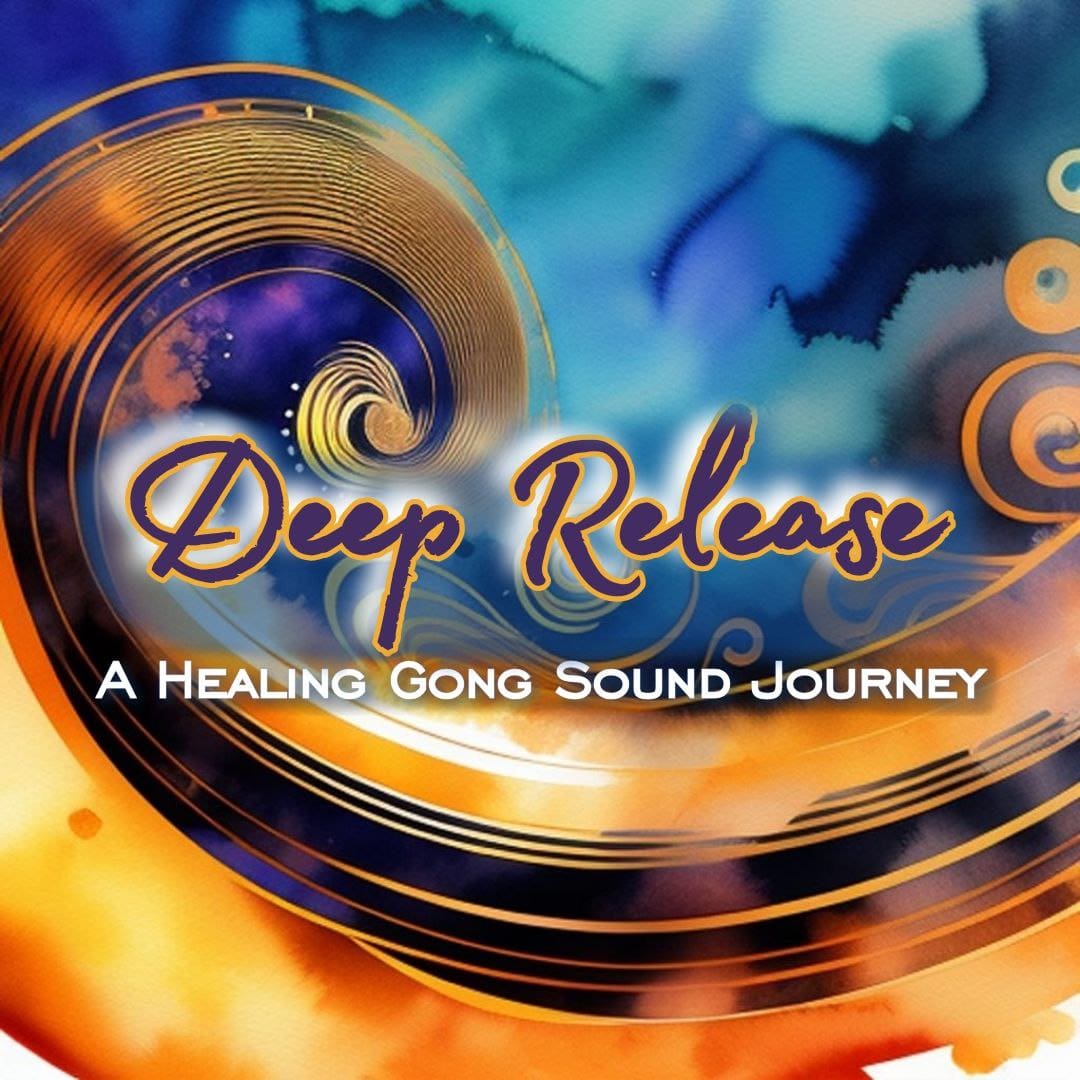 A poster of deep release an healing going sound journey